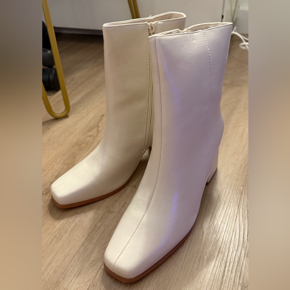 Boohoo Wide Fit Block Heel Ankle Boots